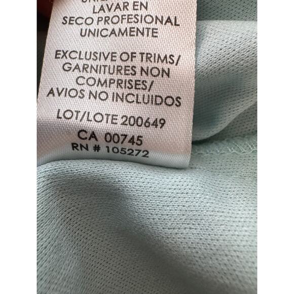 New JS COLLECTIONS Women's Aqua Cap Sleeve Midi Evening Sheath Dress Size 8 - Picture 9 of 9